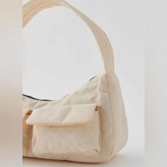 BAGGU Cargo Nylon Shoulder Bag - Ivory - Picture 4 of 5